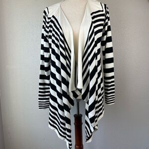 AVA Open Front Cardigan Sweater Size L EUC